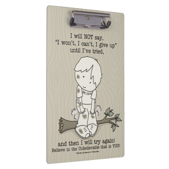 Will Try Again Clipboard (Right)