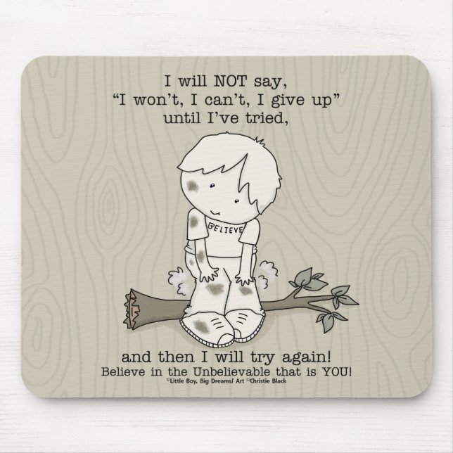 Will Try Again Mouse Pad (Front)