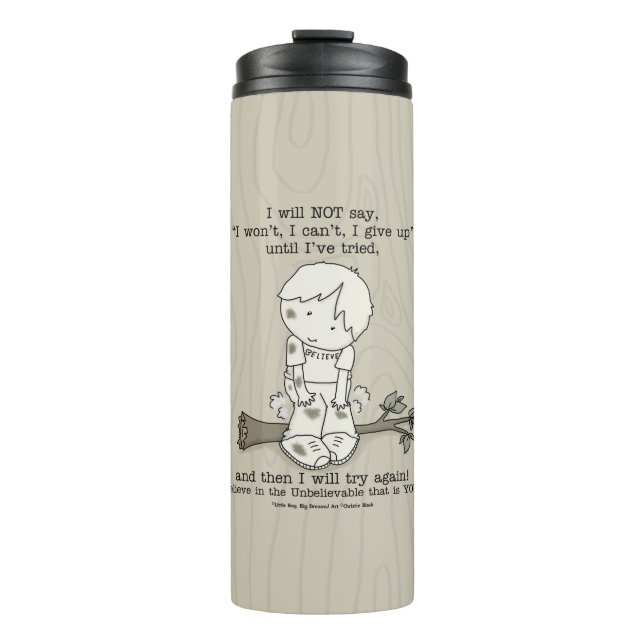 Will Try Again Thermal Tumbler (Front)