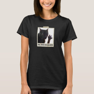 Will Work For Dabloons, Funny Cat Dabloons T-Shirt
