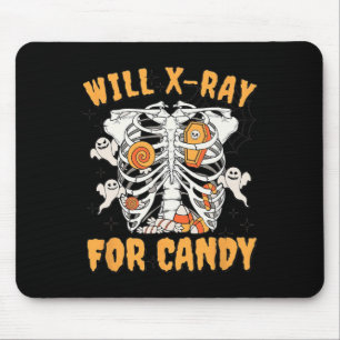 Will Xray For Candy Halloween Radiology Technician Mouse Pad