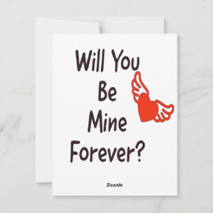 Will You Be Mine Forever Holiday Card