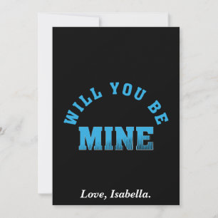 Will You Be Mine Valentine Holiday Card