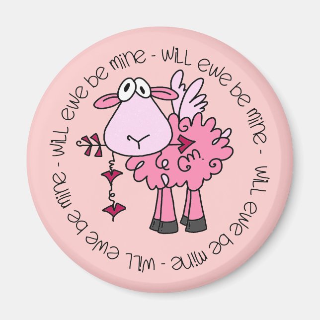 Will You Be Mine Valentine Magnet (Front)