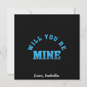 Will You Be Mine Valentine Thank You Card
