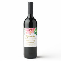 Will you be my... bag or wine label