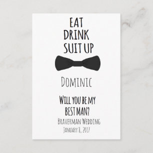 will you be my Best Man? Best Man Wedding Invite