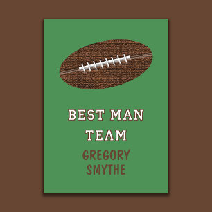 Will You Be My Best Man Football Card
