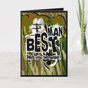 Will you be my best man? Grooms request cards