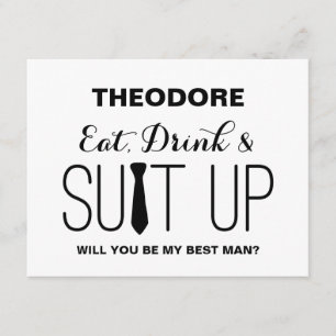 Will you be my Best Man ?   Groomsman Invitation