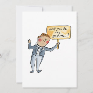 Will you be my Best Man Invitation