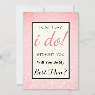 Will You Be My Best Man? Invitation