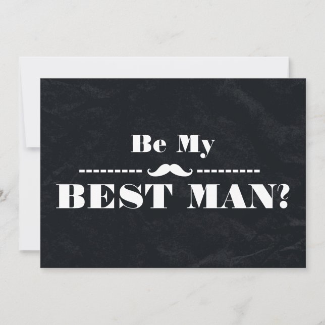 Will You Be My Best Man Invitation (Front)