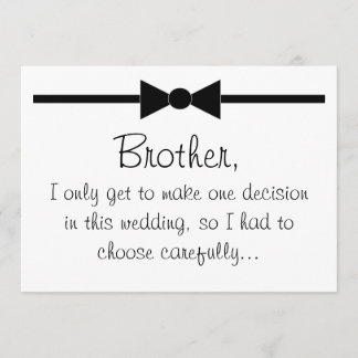 Will you be my best man invitation