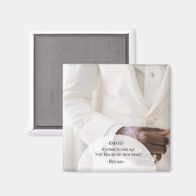 Will You be My Best Man Magnet (Front/Back)