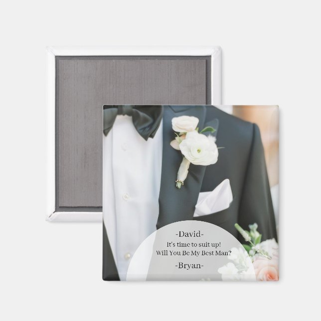 Will You be My Best Man Magnet (Front/Back)