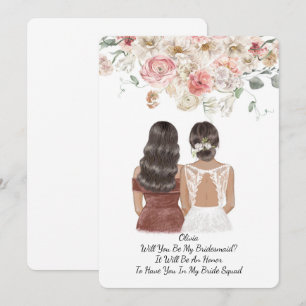WILL YOU BE MY BRIDEMAID PROPOSAL INVITATION