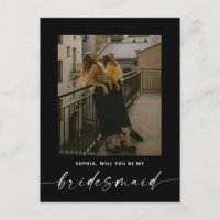 Will You Be My Bridesmaid | Black Photo Proposal