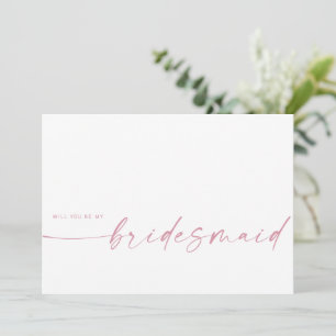 Will You Be My Bridesmaid   Blush Pink