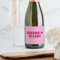 Will You Be My Bridesmaid Bold Pink Bach