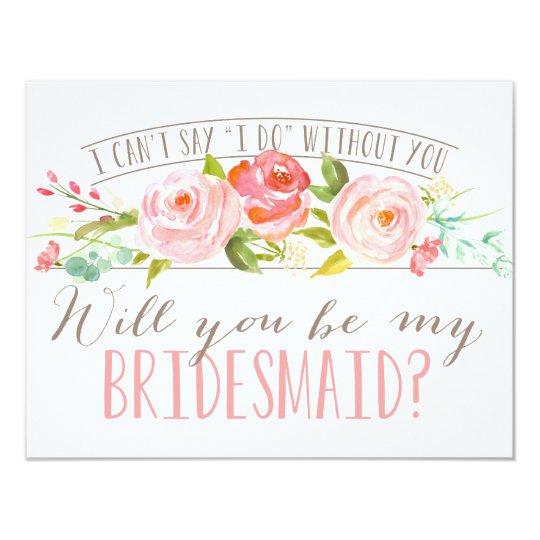 Will You Be My Bridesmaid | Bridesmaid Card