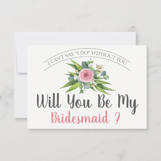 Will You Be My Bridesmaid | Bridesmaid Card (Front)