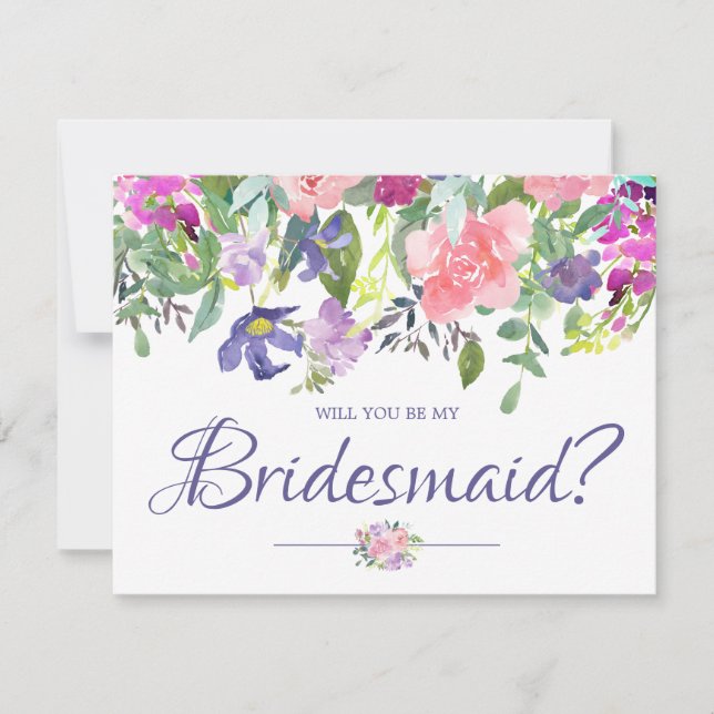 Will You Be My Bridesmaid | Bridesmaid Card (Front)