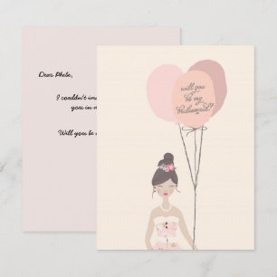 Will You Be My Bridesmaid?   Bridesmaid Card