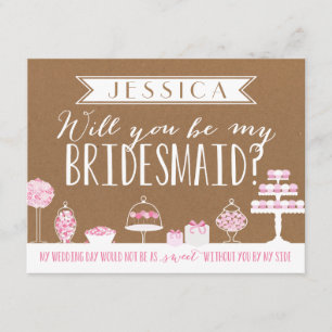 Will You Be My Bridesmaid   Bridesmaid Invitation