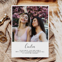 Will You Be My Bridesmaid, Bridesmaid Photo Card,