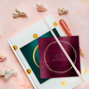 Will You Be My Bridesmaid Burgundy Maroon Gold Invitation