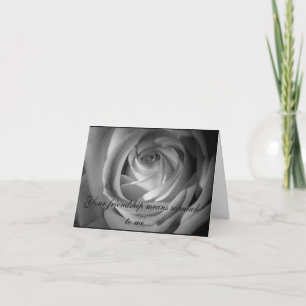 Will You Be My Bridesmaid BW Rose Invitation