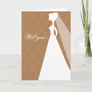 Will you be my bridesmaid card