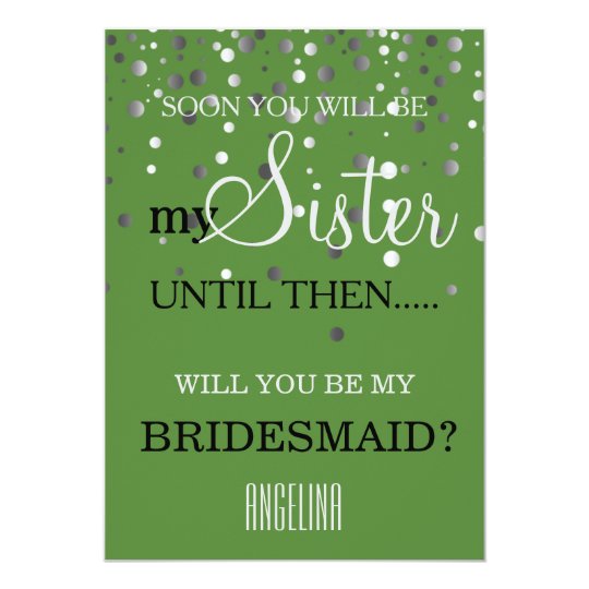 Will you be my bridesmaid? card