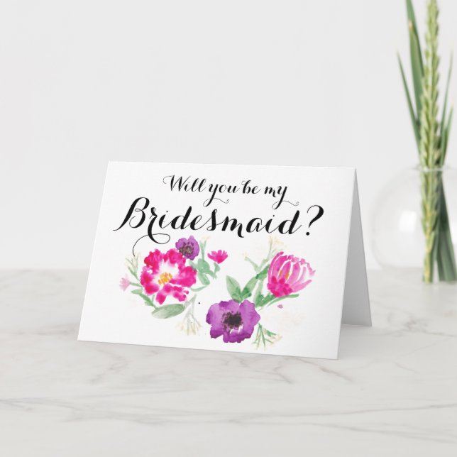 Will you be my Bridesmaid card (Front)