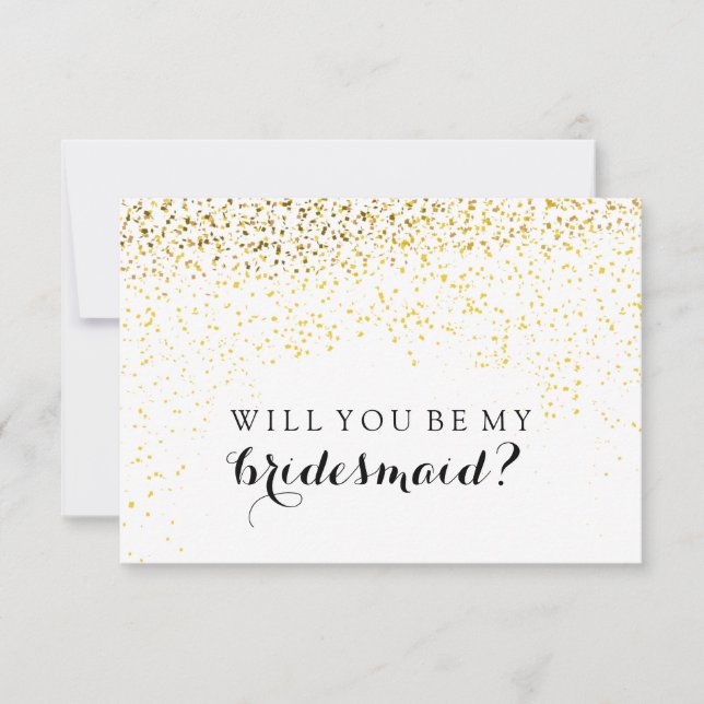 Will You Be My Bridesmaid Card - Confetti Fab (Front)