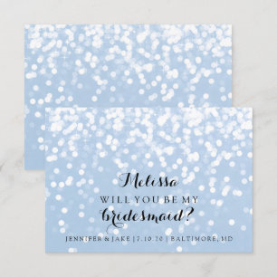 Will You Be My Bridesmaid Card - Sparkling Fab You