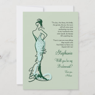 Will You Be My Bridesmaid Cards Custom