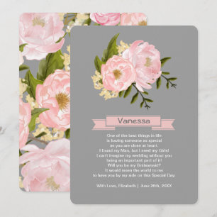 Will you be my Bridesmaid? Custom Invitations