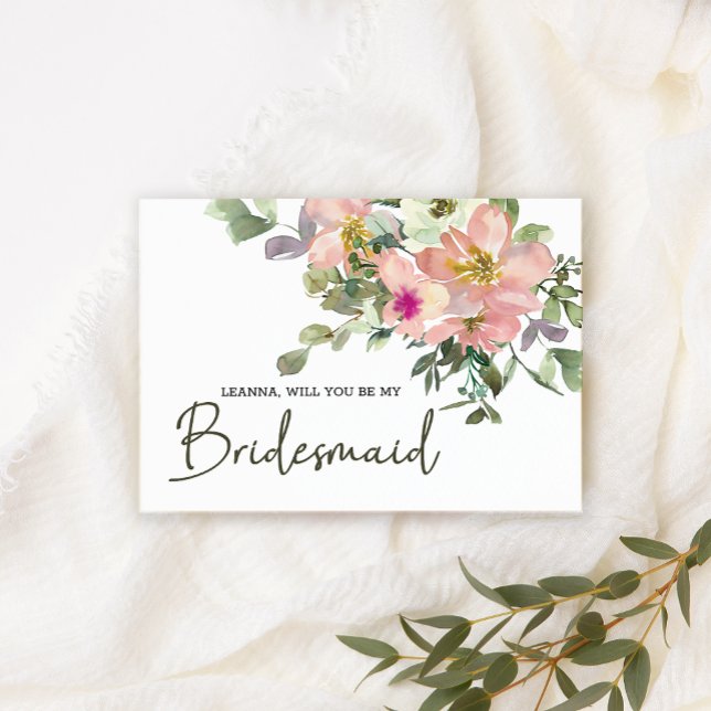 Will You Be My Bridesmaid Eggshell and Blush (Creator Uploaded)