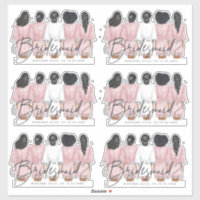 Will You Be My Bridesmaid? Girls in Robes card Rec