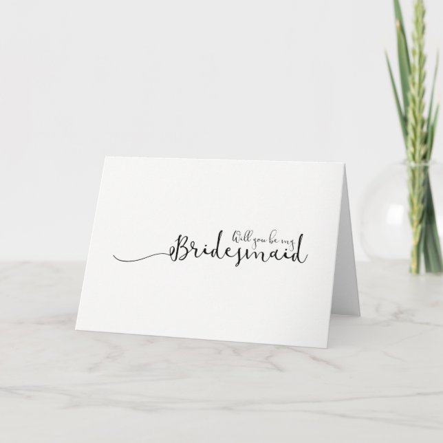 Will you be my Bridesmaid Invitation (Front)
