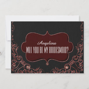 Will you be my bridesmaid? invitation