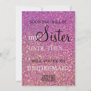 Will you be my bridesmaid? invitation