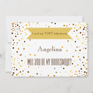 Will you be my bridesmaid? invitation