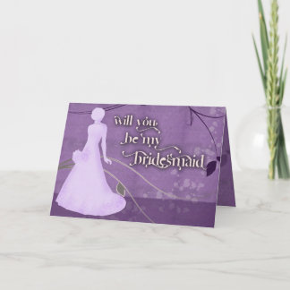 Will you be my bridesmaid invitation
