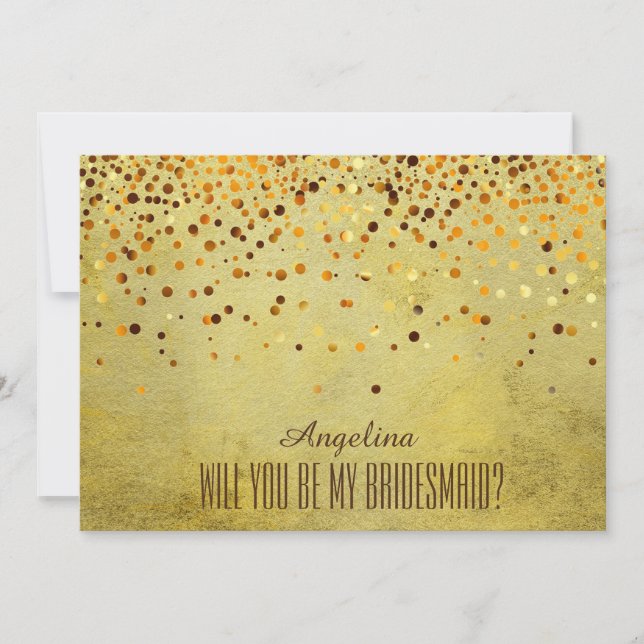 Will you be my bridesmaid? invitation (Front)
