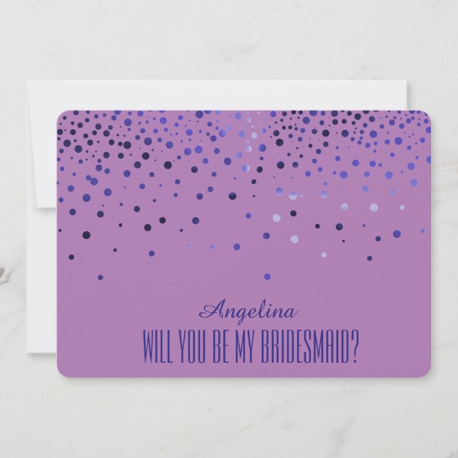 Will you be my bridesmaid? invitation (Front)