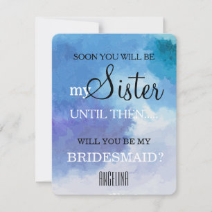 Will you be my bridesmaid? invitation