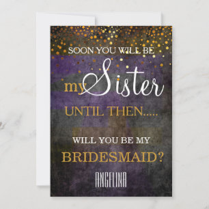 Will you be my bridesmaid? invitation
